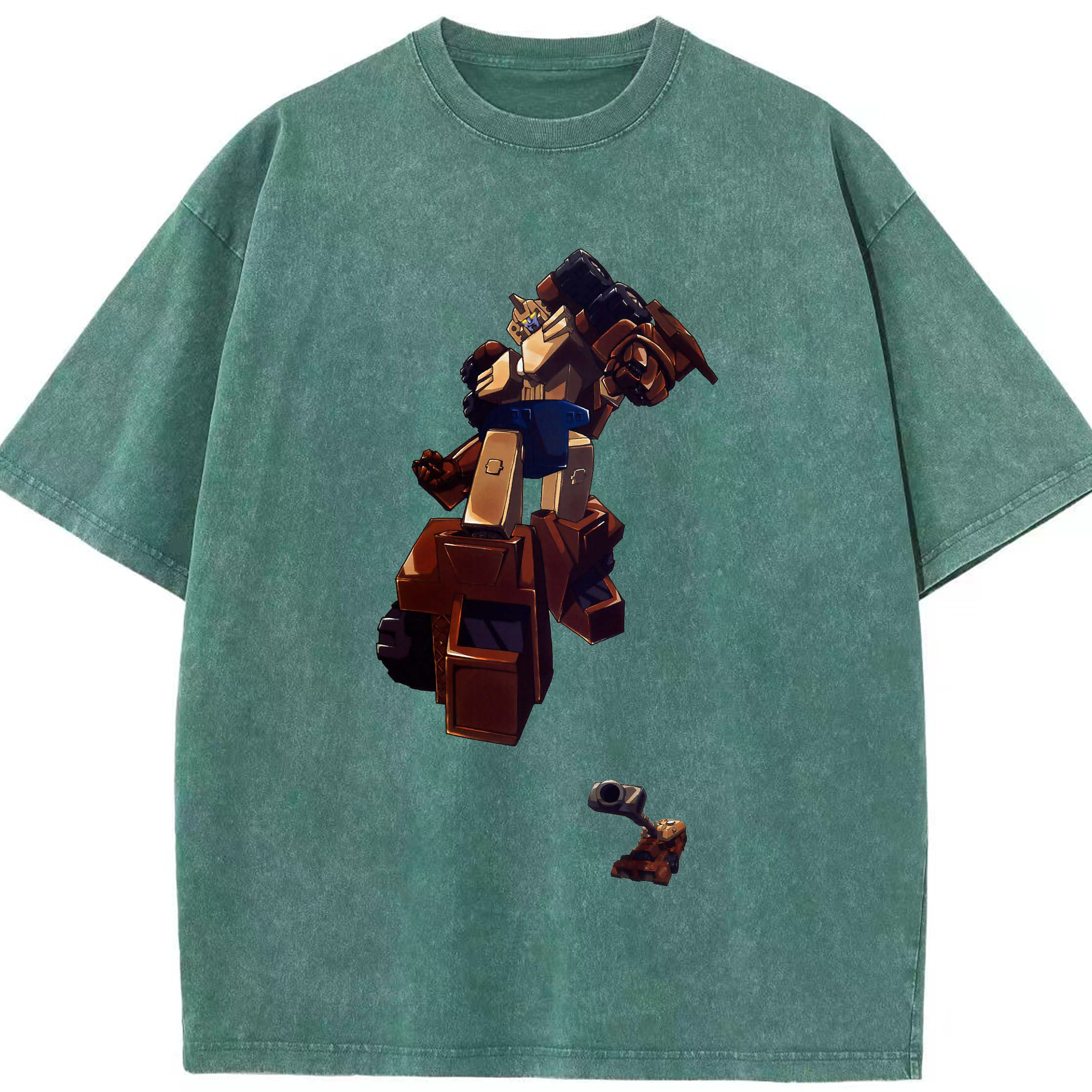（画像用）  綿100% ヴィンテージ風 半袖Tシャツ（フロントプリント）